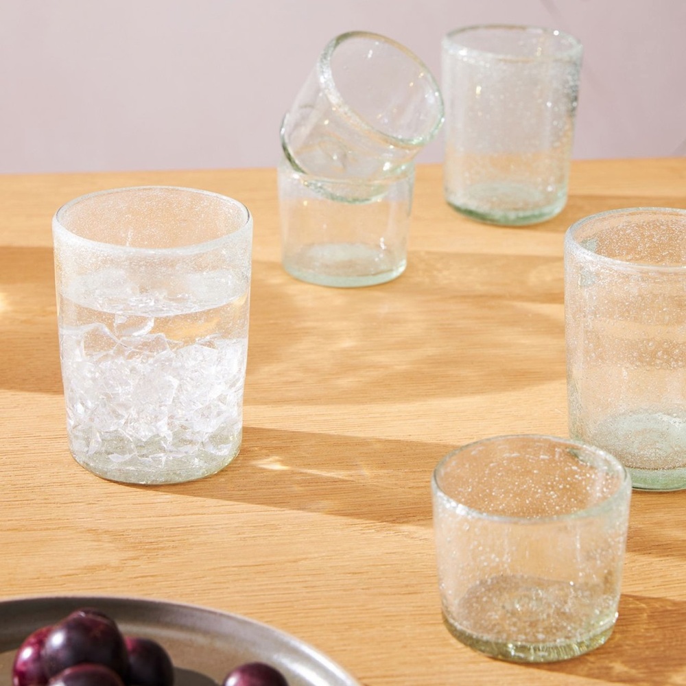 AMBER LEWIS x ANTHROPOLOGIE MAGDALENA STEMLESS WINE GLASSES SET OF 4